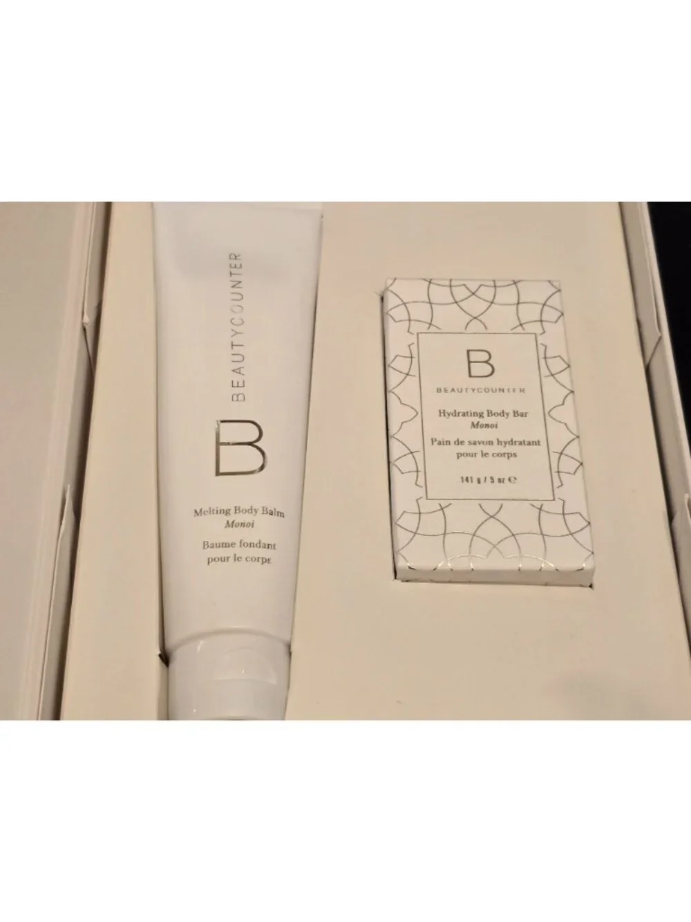 Beautycounter Monoi Melting Intense Moisture Body Duo Balm & Bar Gift Set